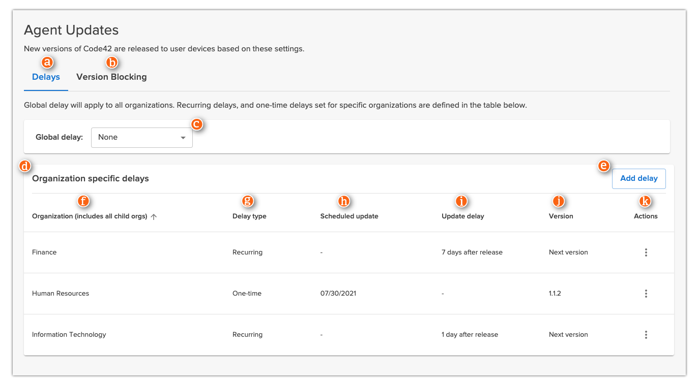 Agent updates with annotations