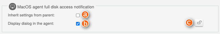 macOS full disk access notification setting