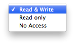 Read and write access